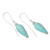 Sterling silver drop earrings, 'Palace Fountain' - Blue Reconstituted Turquoise and Silver Earrings from Bali