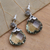 Prasiolite dangle earrings, 'Dazzling' - Silver Earrings from Bali Featuring 10 Carats of Prasiolite (image 2b) thumbail