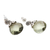 Prasiolite dangle earrings, 'Dazzling' - Silver Earrings from Bali Featuring 10 Carats of Prasiolite (image 2c) thumbail