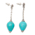 Sterling silver dangle earrings, 'Blue Censer' - Sterling Silver Earrings with Blue Reconstituted Turquoise