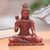 Holzskulptur - Signierte handgefertigte Hindu-Holzskulptur von Shiva