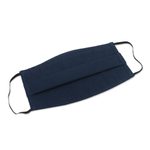 Cotton face masks 'Elastic Blue' (set of 5) - Set of 5 Double Layer Blue Cotton Elastic Loop Face Masks