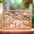 Wood wall relief panel, 'Under the Sea' - Sea-Themed Hand Carved Wood Wall Relief Panel thumbail