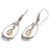 Gold-accented citrine dangle earrings, 'Victoriana' - Citrine Dangle Earrings Accented with 18k Gold (image 2c) thumbail