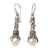 Gold accented cultured pearl dangle earrings, 'Royal Scepter' - Gold Accented Cultured Pearl Dangle Earrings