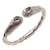 Gold-accented prasiolite cuff bracelet, 'Twin Tears' - Gold-Accented Prasiolite Cuff Bracelet from Bali