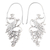 Sterling silver drop earrings, 'Peacock Style' - Peacock Sterling Silver Drop Earrings thumbail