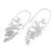 Sterling silver drop earrings, 'Peacock Style' - Peacock Sterling Silver Drop Earrings (image 2b) thumbail