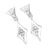 Sterling silver dangle earrings, 'Bold Kingdom' - Sterling Silver Post Dangle Earrings from Bali (image 2c) thumbail