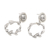 Sterling silver dangle earrings, 'Rice Wheels' - Leafy Rice Stalk Silver Dangle Earrings (image 2c) thumbail