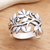 Sterling silver band ring, 'Rice Stalks' - Rice Stalk Sterling Silver Band Ring (image 2) thumbail