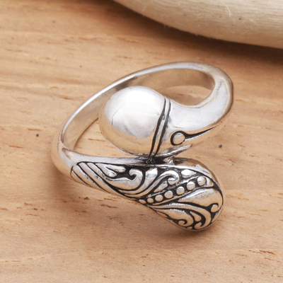Sterling silver cocktail ring, Kuta Connection