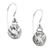 Sterling silver dangle earrings, 'Good Dog' - Angel Dog Sterling Silver Dangle Earrings