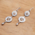 Sterling silver dangle earrings, 'Paw Prince' - Animal Welfare Sterling Silver Dangle Earrings