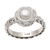 Cultured pearl cocktail ring, 'Soul of Amlapura' - Elegant Cultured Pearl and Sterling Silver Ring (image 2d) thumbail