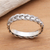 Sterling silver band ring, 'Amlapura Braid' - Braided Sterling Silver Band RIng for Women (image 2c) thumbail