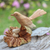 Wood sculpture, 'Nesting Bird' - Nesting Bird Hand Carved Wood Sculpture