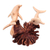 Wood sculpture, 'Dolphin Harmony' - Artisan Crafted Coral Reef and Dolphin Sculpture (image 2d) thumbail