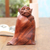 Wood sculpture, 'Cold Monkey' - Unique Wood Monkey Sculpture from Bali Artisan (image 2) thumbail