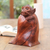 Wood sculpture, 'Cold Monkey' - Unique Wood Monkey Sculpture from Bali Artisan