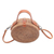 Round natural fiber shoulder bag, 'Bamboo Wheel' (8 inch) - Round Brown Woven Bamboo Shoulder Bag from Bali (8 inch) (image 2c) thumbail