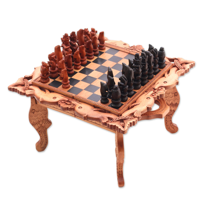 Handcarved Wood Chess Set