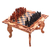 Wood chess set, 'The Sea,' - Handcarved Wood Chess Set thumbail