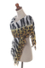 Hand painted silk shawl, 'Animal Instincts' - Zebra Stripe and Leopard Spot Silk Chiffon Shawl