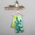 Handbemalter Schal aus Seidenchiffon - handbemalter Schal aus 100 % Seidenchiffon mit botanischem Aufdruck