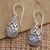 Rainbow moonstone dangle earrings, 'Captive Rainbow' - Rainbow Moonstone and Sterling Silver Dangle Earrings