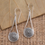 Sterling silver dangle earrings, 'Bali Jawan' - Balinese Style Sterling Silver Dangle Earrings thumbail