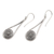 Sterling silver dangle earrings, 'Bali Jawan' - Balinese Style Sterling Silver Dangle Earrings (image 2c) thumbail