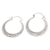 Sterling silver hoop earrings, 'Sukawati Circles' - Sterling Silver Hoop Earrings from Bali (image 2c) thumbail