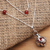 Carnelian and garnet harmony ball necklace, 'Happy Chime' - Silver Carnelian and Garnet Long Harmony Ball Necklace (image 2) thumbail
