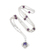 Amethyst and cultured pearl harmony ball necklace, 'Chimes of Comfort' - Silver Harmony Ball Necklace with Cultured Pearl & Amethyst thumbail