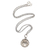 Sterling silver harmony ball necklace, 'Modern Amulet' - Contemporary Harmony Ball Sterling Silver Necklace thumbail