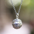 Sterling silver harmony ball necklace, 'Loving Whirlwind' - Handmade Heart Theme Sterling Silver Harmony Ball Necklace thumbail