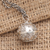 Sterling silver harmony ball necklace, 'Heart of the Angels' - Heart Theme Amulet Sterling Silver Harmony Ball Necklace (image 2) thumbail