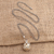 Amethyst harmony ball necklace, 'Angelic Guardian' - Silver and Amethyst Harmony Ball Necklace with Brass (image 2b) thumbail