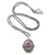 Amethyst locket pendant necklace, 'Romantically Inclined' - Amethyst Locket Necklace on Cable Chain thumbail