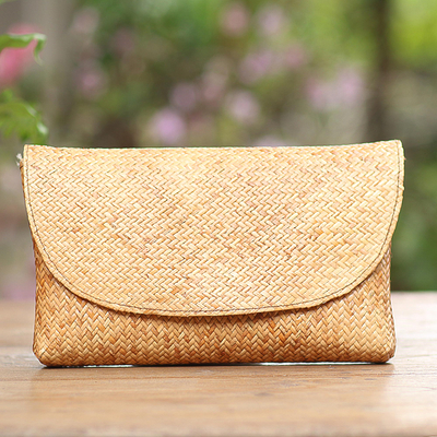 Rattan clutch, Casual Afternoon