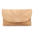 Rattan clutch, 'Casual Afternoon' - Handwoven Tan Rattan Envelope Clutch Bag from Bali (image 2a) thumbail
