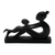 Wood sculpture, 'Shape of Love' - Suar Wood Mother and Child Sculpture (image 2a) thumbail