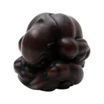 Wood sculpture, 'Orang Malu' - Wood Sculpture of Javanese Yogi Man