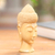 Wood sculpture, 'Elegant Buddha' - Balinese Buddha Wood Head Sculpture
