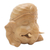 Wood mask, 'Ganesha Sleeping' - Indonesian Wood Mask Ganesha Figurine