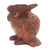 Wood statuette, 'Clever Owl' - Wood Owl Statuette from Bali (image 2c) thumbail