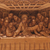 Wood relief panel, 'The Last Supper' - Last Supper Carved Acacia Wood Relief Panel (image 2c) thumbail