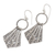 Sterling silver dangle earrings, 'Pennants' - Hand Crafted Sterling Silver Dangle Earrings