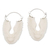 Ohrringe aus Knochen und Sterlingsilber, 'Owl Aloft - Handgeschnitzte Knochenkauz-Ohrringe aus Bali